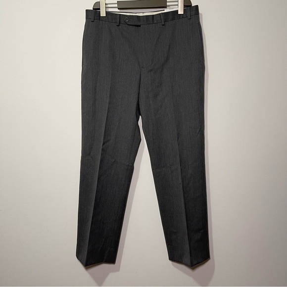 NWT- Brooks Brothers "346" men's charcoal dressy office 100% wool pants in 36X30 - Picture 1 of 9